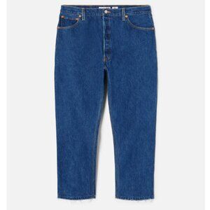 RE/DONE X Levi's High Rise Stove PIpe Jeans Indigo Women's 25 Cropped Straight